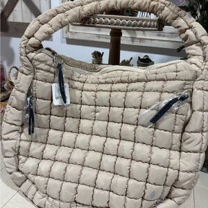 Quilted Cream Women's Bag